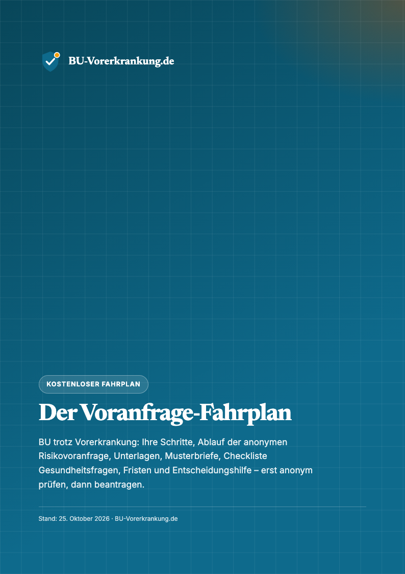 Cover des Voranfrage-Fahrplans